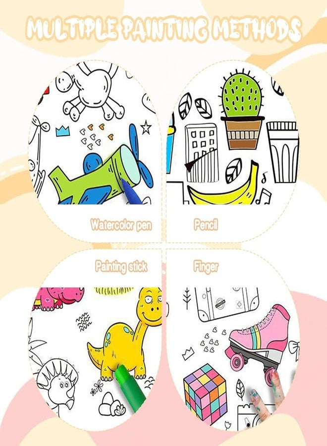 Sillyme 3pcs Water Drawing Mat for Kids, 80 x 80 cm, Reusable Colouring Mat, Washable Painting Mat with 6 Sketch Pens, Gift Toy for Ages 2-6 Years - Image 5